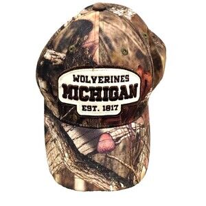 MICHIGAN WOLVERINES REALTREE CAMO HAT CAP ADJUSTABLE STRAPBACK CAPTIVATING NCAA